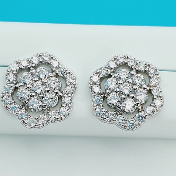 "925 Sterling Silver CZ Beautiful Earrings for Women, 1USPAR4168 - Picture 7 of 11